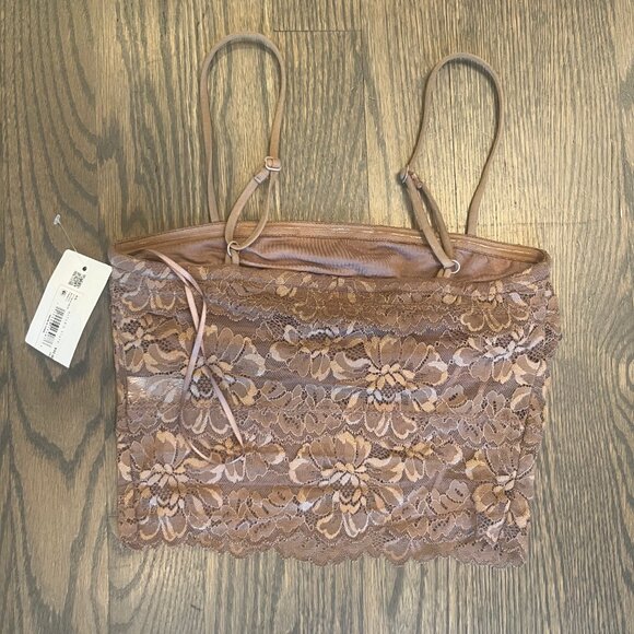 NWT - Altar’d State Lace Tank Top - Light Brown - Size xxs - Picture 2 of 4